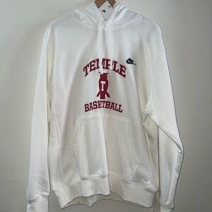 🆕 Nike White Temple Basketball Men's Hoodie
